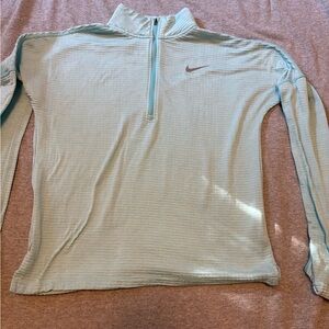 Nike Mint Blue Quarter-Zip Pullover Small